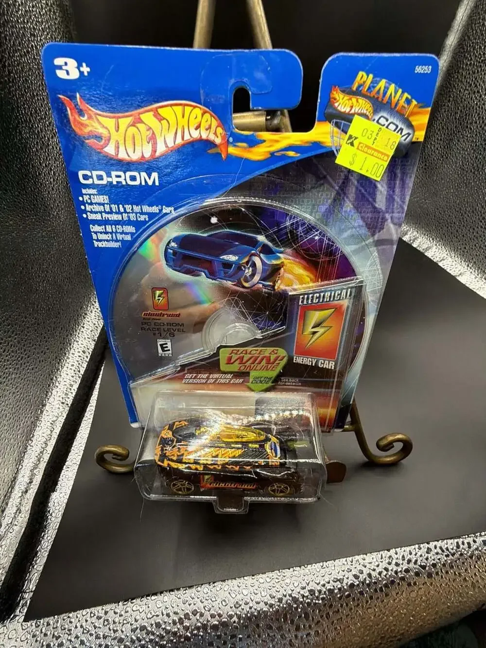 2001 Hot Wheels Planet Hot Wheels Electrical Energy Car with CD-ROM